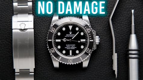 how to take off rolex band without tools|remove Rolex bracelet from youtube.